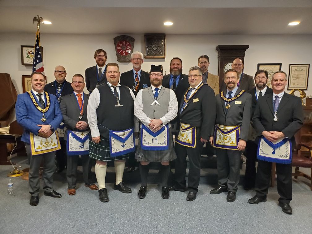 Lodge No. 9 officers installed